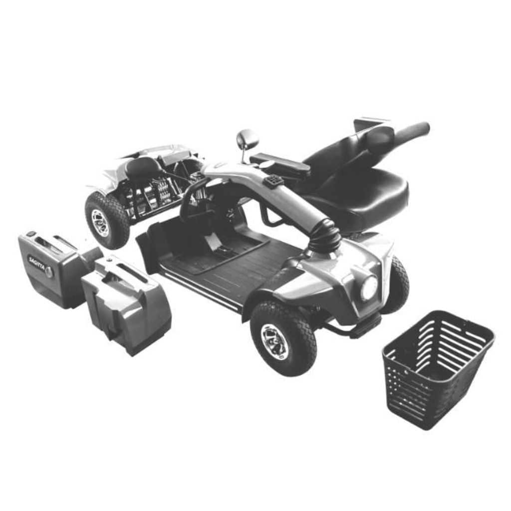 PONZA SØLV El-scooter | Sammenklappelig | 12 km/t