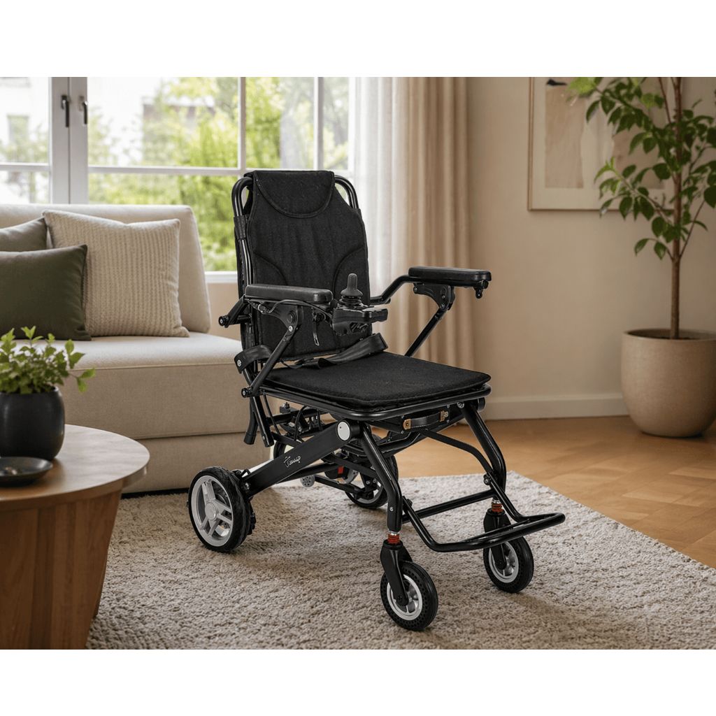 SMART TIM ultralätt Elrullstol | 14,7 kg | Svart
