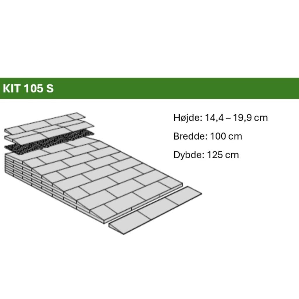 BYGG SJÄLV - Lutande ramp för utomhusbruk (bredd 100 cm)
