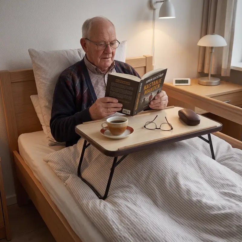 ALMA sängbricka med fällbara ben – idealisk för säng och soffa