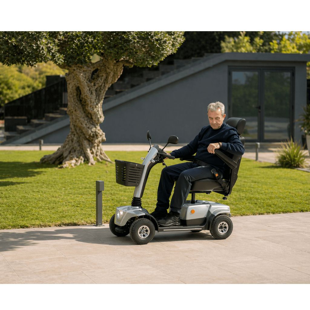 ARES Elscooter | 12 km/h | 50 km | Luftfyllda hjul