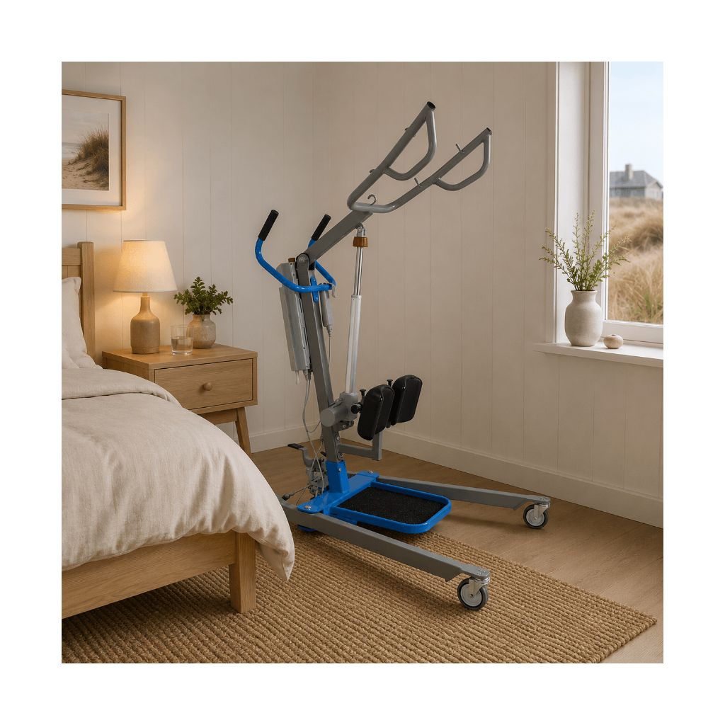 STAND UP Personlyft inkl. lyftsele | Mobil stålift | 200 kg
