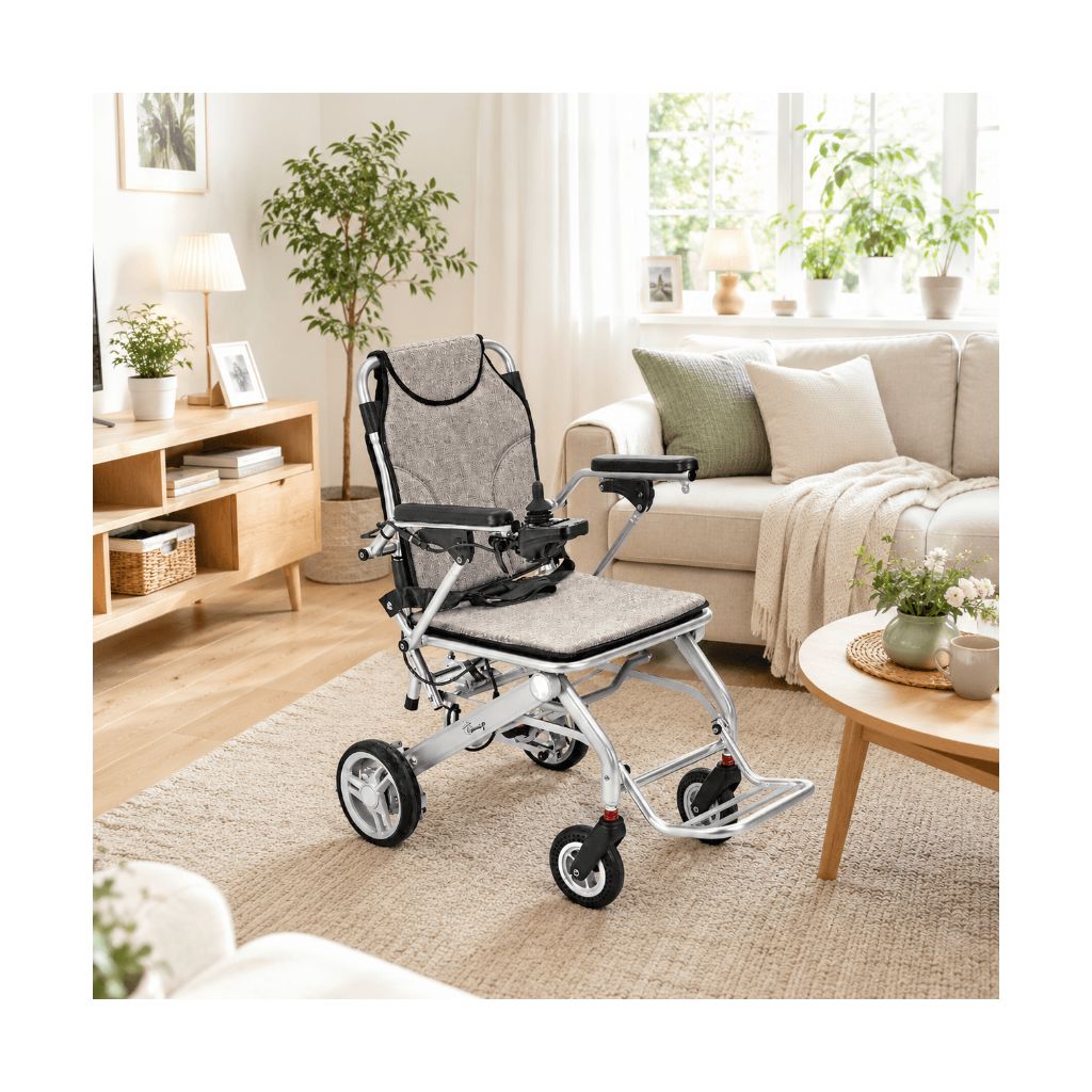 SMART TIM ultralätt Elrullstol | 14,7 kg | silver