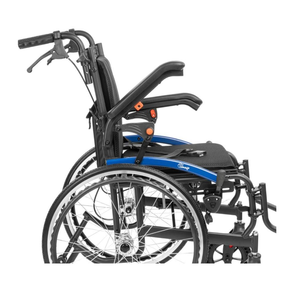 FLOW TIM | Ultralätt rullstol - 11,9 kg | Komplett utrustning