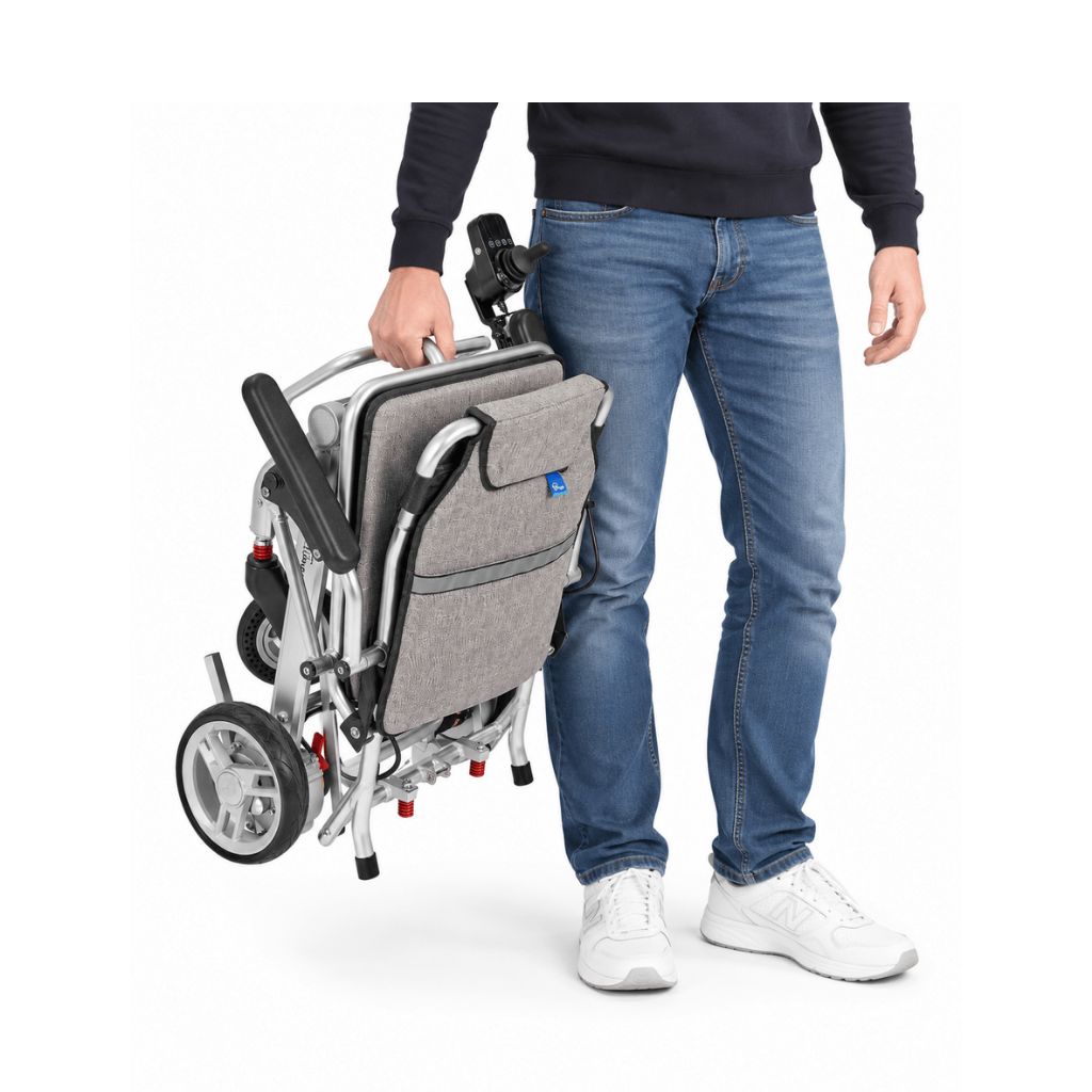 SMART TIM ultralätt Elrullstol | 14,7 kg | Silver
