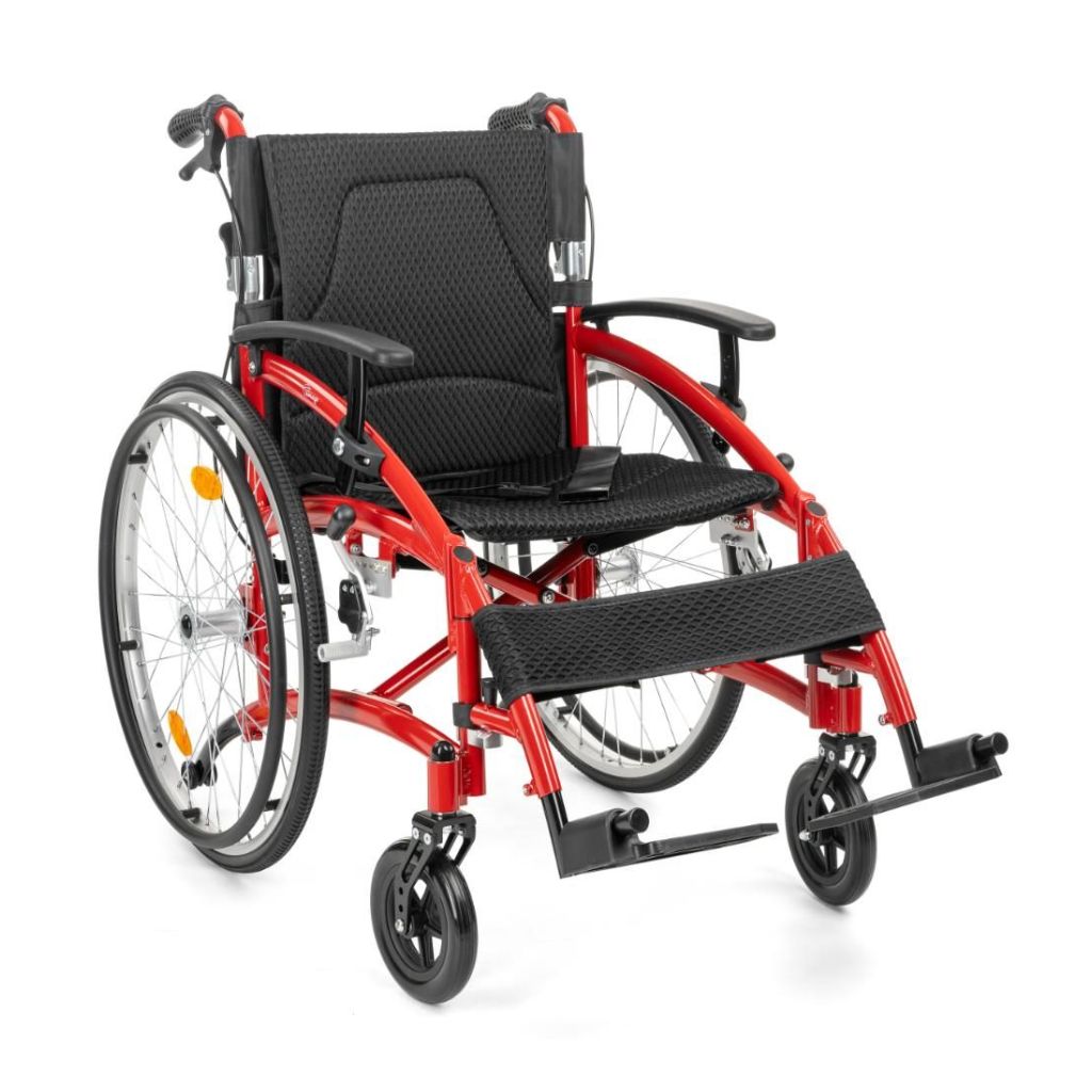 DRIFT TIM RED | Ultralet kørestol | 11,7 kg | Foldbar