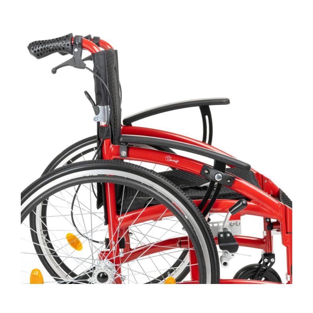 DRIFT TIM RED | Ultralet kørestol | 11,7 kg | Foldbar