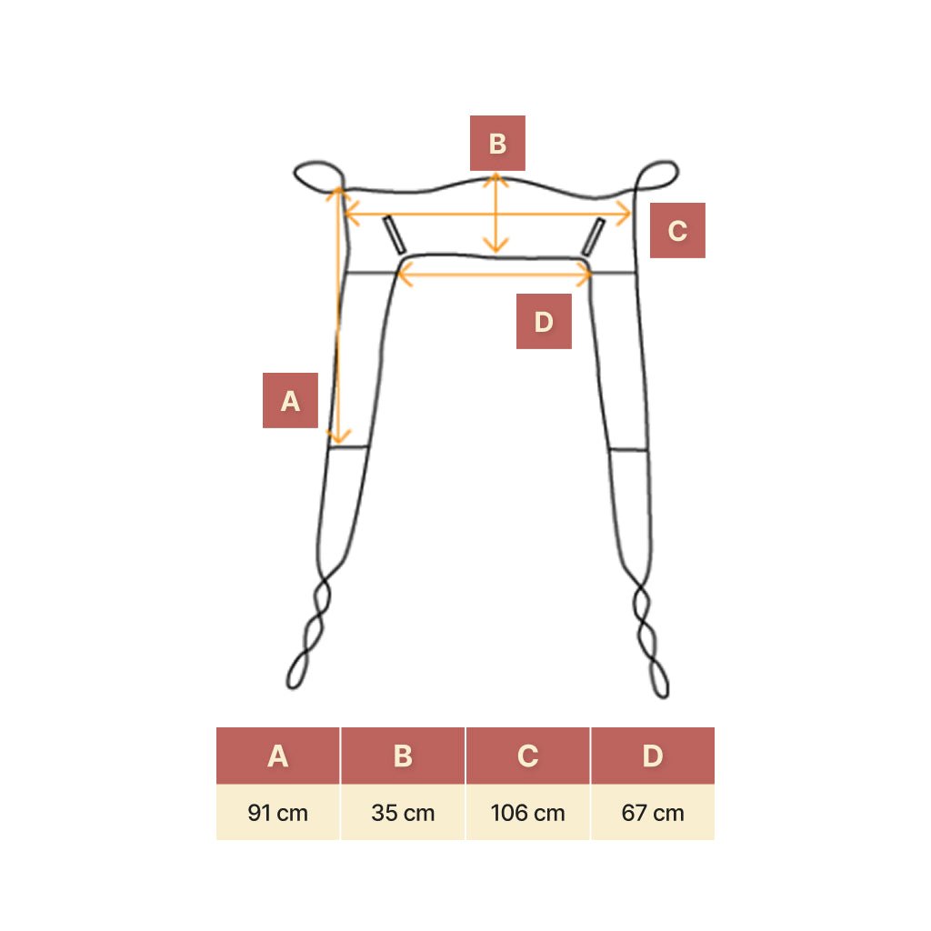 Løftesejl til lift med toiletudskæring | Max 275 kg | Universal